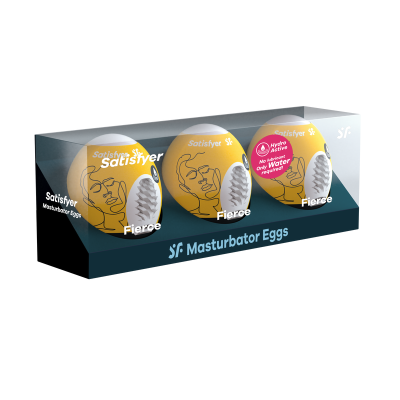 3 Piece Egg Set Masturbator - Fierce