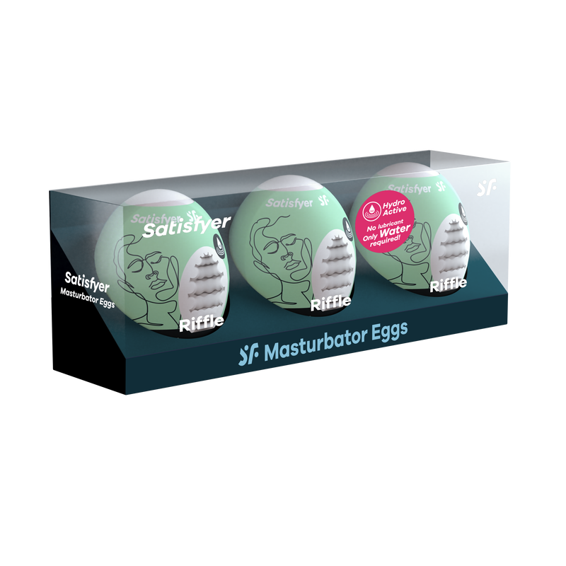 3 Piece Egg Set Masturbator - Riffle